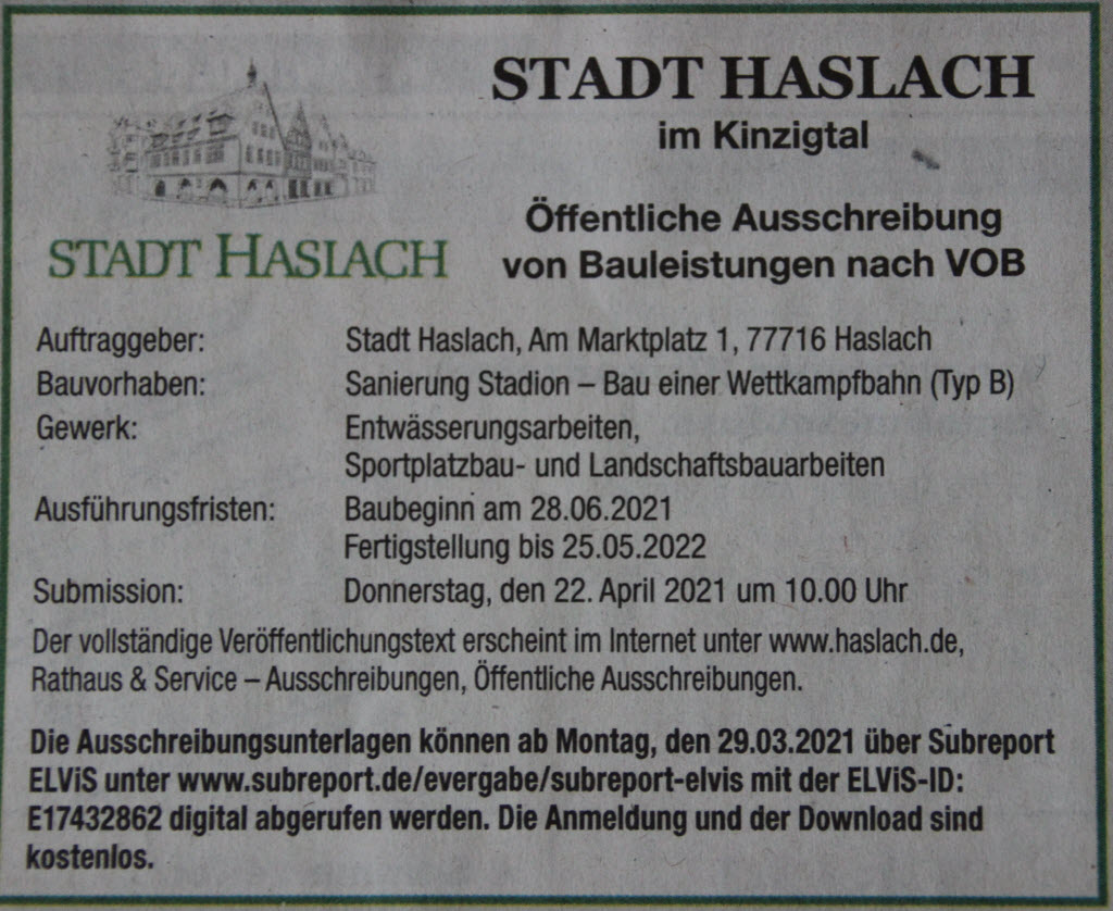 Fotoblog – Vereinsarchiv des SV Haslach