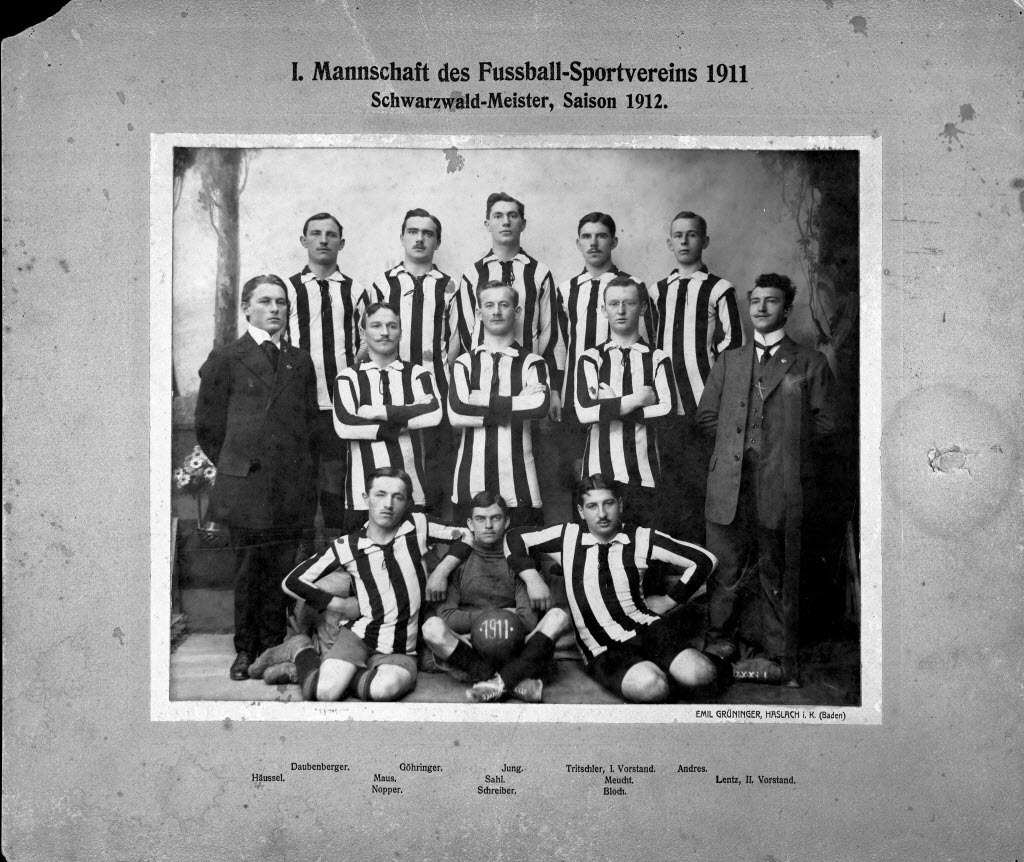 Historische Mannschaft des SV Haslach 1912