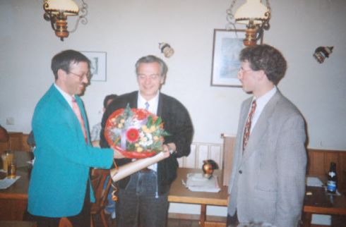 Bernd Eisenmann bei seiner Verabschiedung 1995