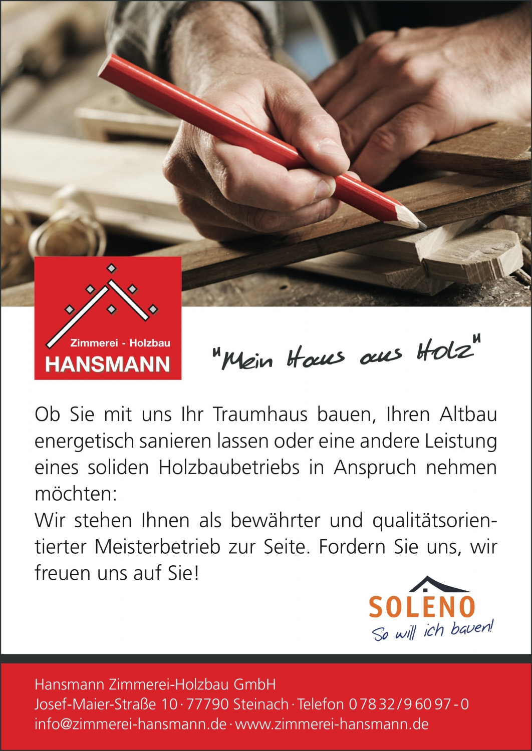 Logo Hansmann Zimmerei-Holzbau GmbH
