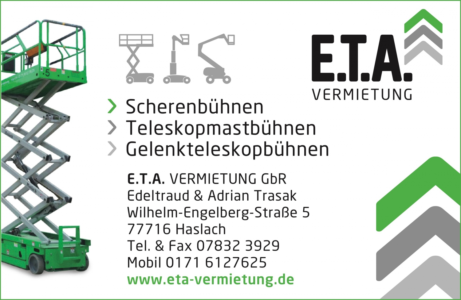 Logo E.T.A Vermietung